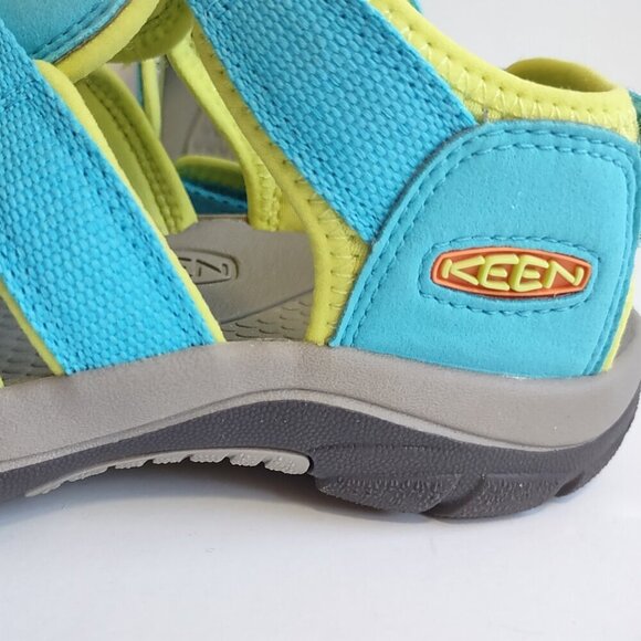 KEEN Newport Boundless Sandal Waterproof Blue/Green Youth Size 3 Outdoor/Hiking - Picture 9 of 12